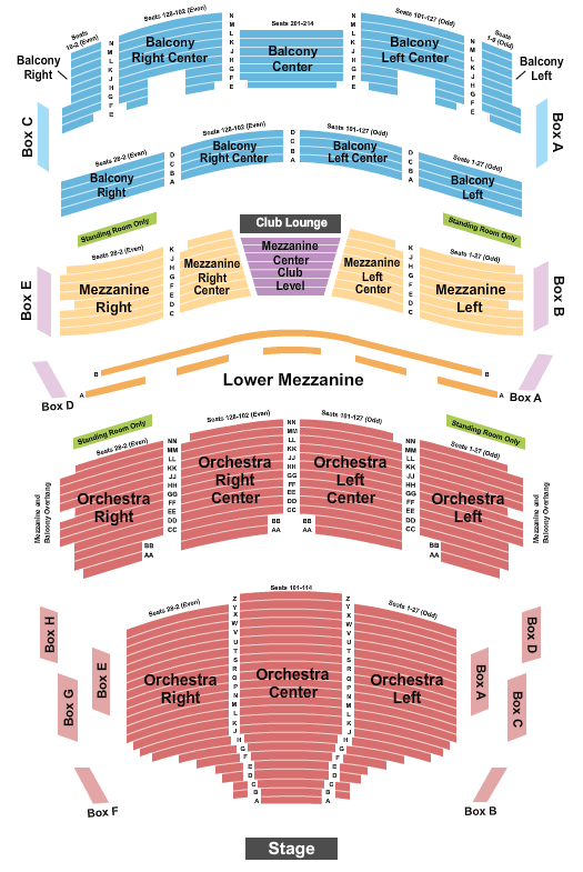 Broward Center For The Performing Arts The Outsiders Seating Chart